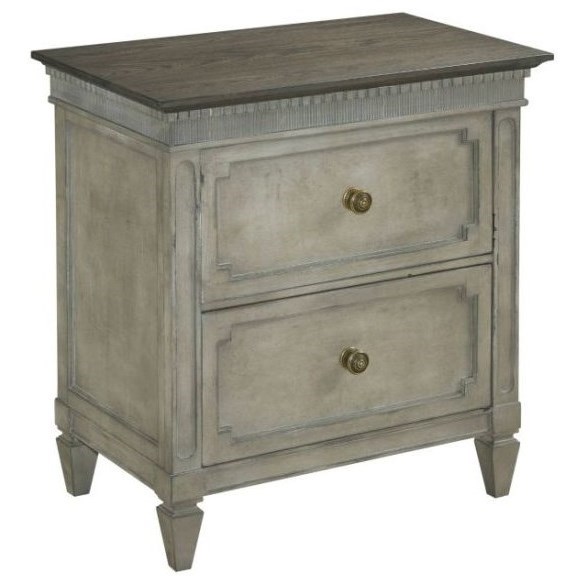 American Drew Savona BEDRNIGH1217 Two Drawer Night Stand Suburban